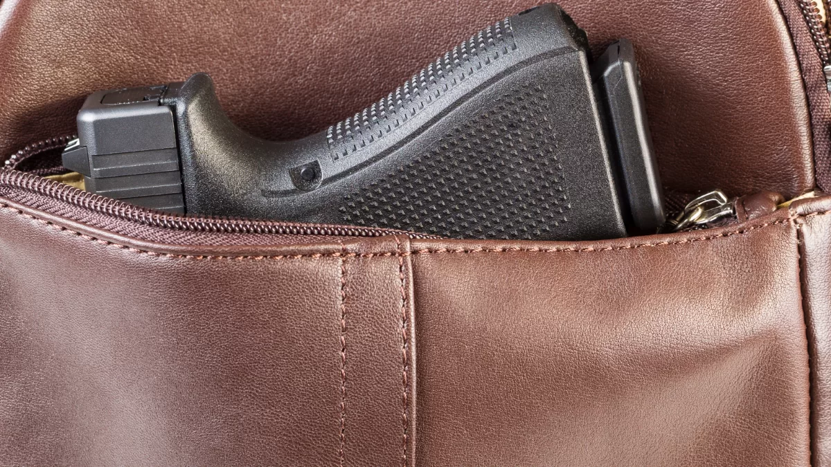 a gun in a concealed carry purse
